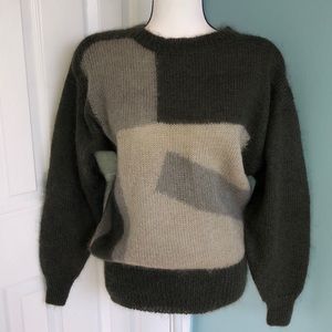 Vintage Christian Dior Green Sweater Top